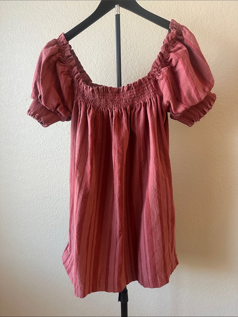 Free People Red Striped Midi Dress